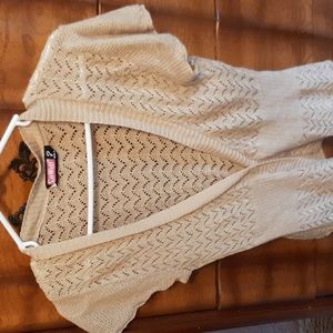 Say What large short sleeve sweater/cardigan